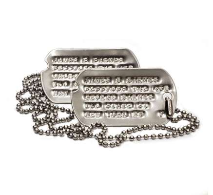 James 'Bucky' Barnes WW2 dog tag set » Armydogtags