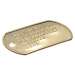 Brass dog tag without silencer