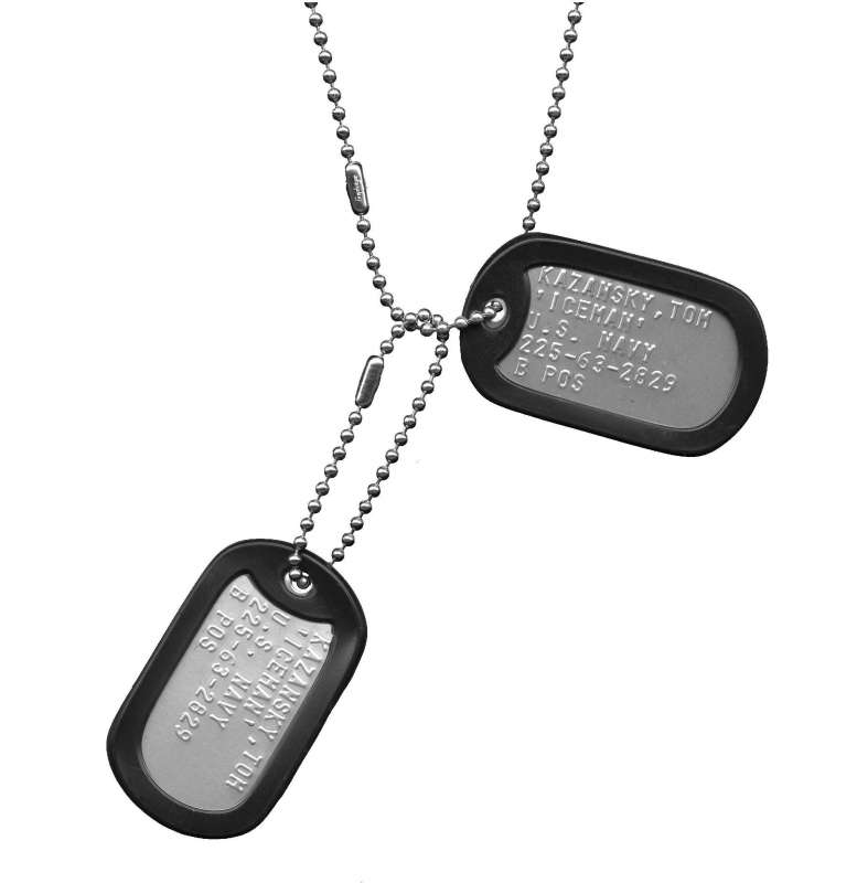 TOP GUN® CUSTOMIZABLE MILITARY DOG TAG NECKLACE – Top Gun Store