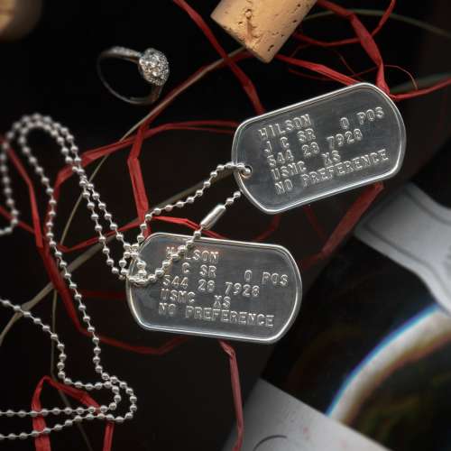 Sterling silver tags for a special message